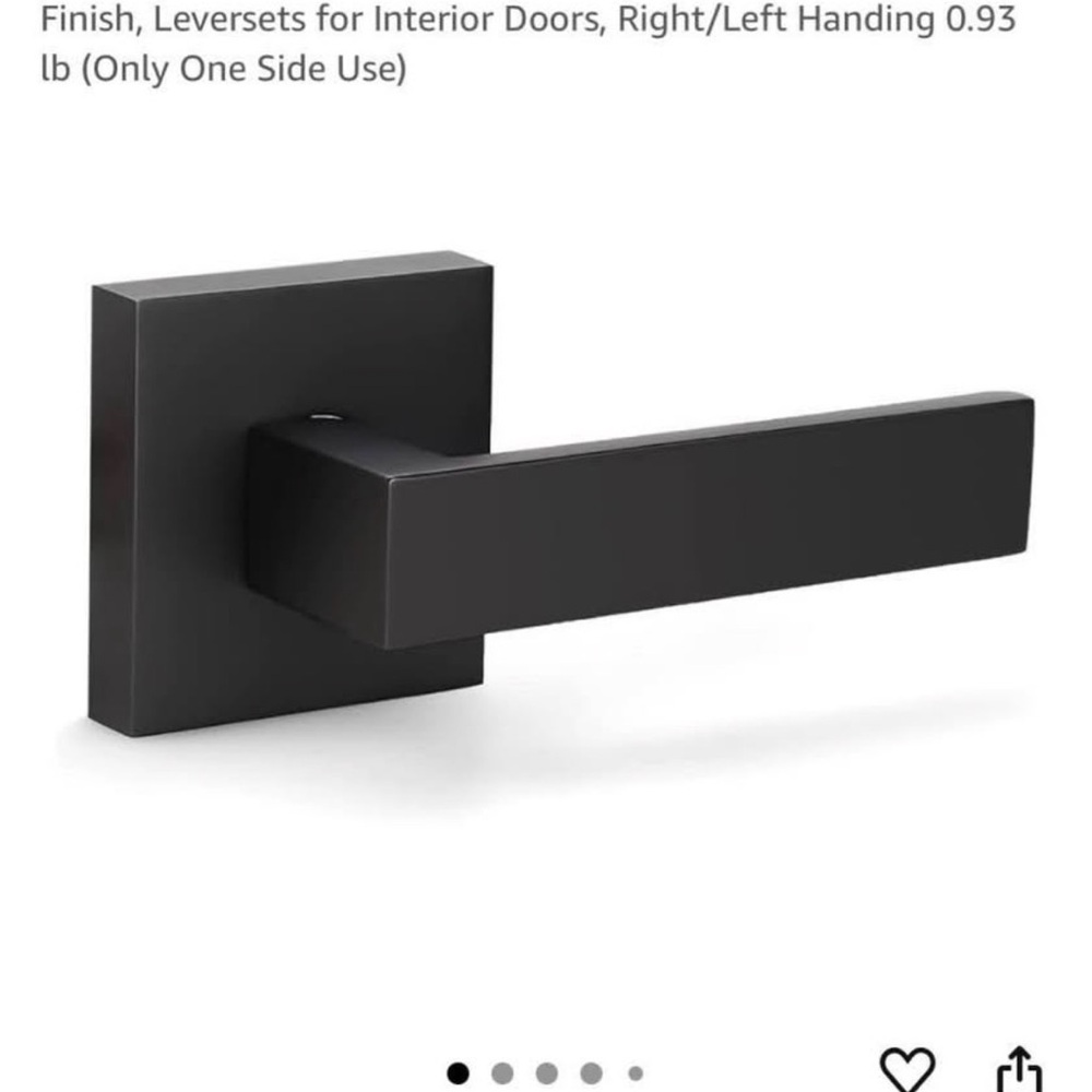 Black dummy handle